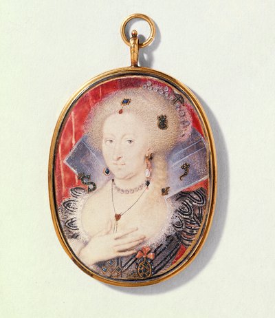 Porträt von Anne von Dänemark, ca. 1612 von Isaac Oliver